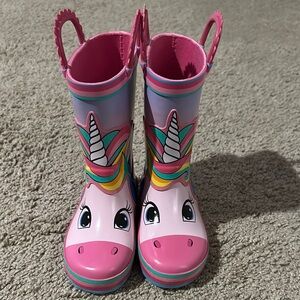Unicorn Kids Rain Boots